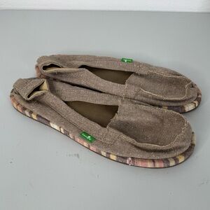Sanuk Womens‎ Tan Slip On Shoes Size 8